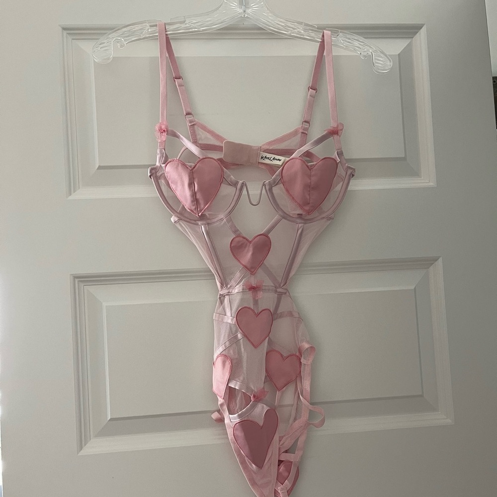 For Love & Lemons Heart Bodysuit